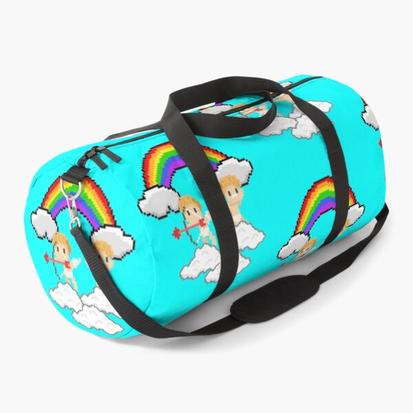 Item preview, Pixel cupidons on clouds with a rainbow designed and sold by Crazyideeas.