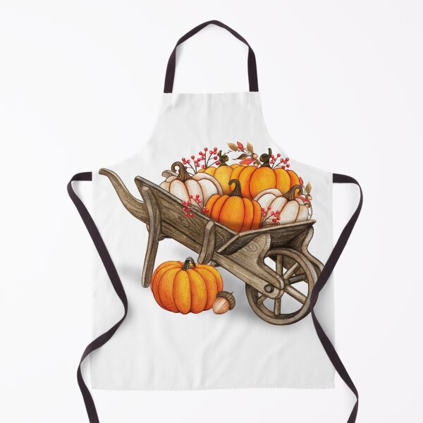 Item preview, Rustic Watercolor Autumn Pumpkin Wagon designed and sold by silviaol.