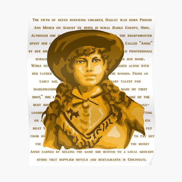 Annie Oakley Portrait and Quote