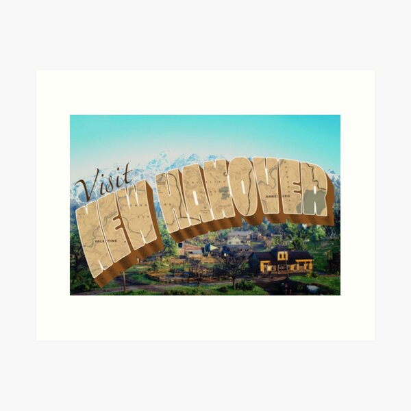 Vista previa del artículo con la obra «Nuevo Hannover Postal», diseñado y vendido por SpookBark.