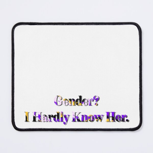 Item preview, Gender? I Hardly Know Her Non-binary Colors designed and sold by Zeons-Art.