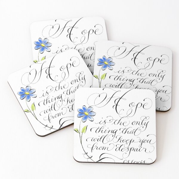 Item preview, Hope CS Lewis inspirational quote designed and sold by Melissa Renee.