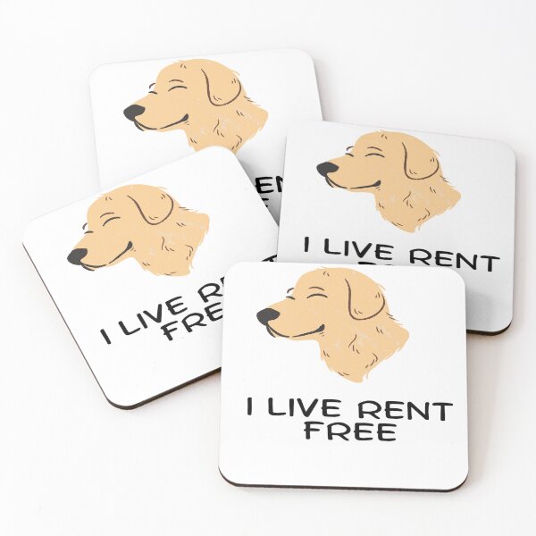 Item preview, I live rent free designed and sold by Expender Hub.