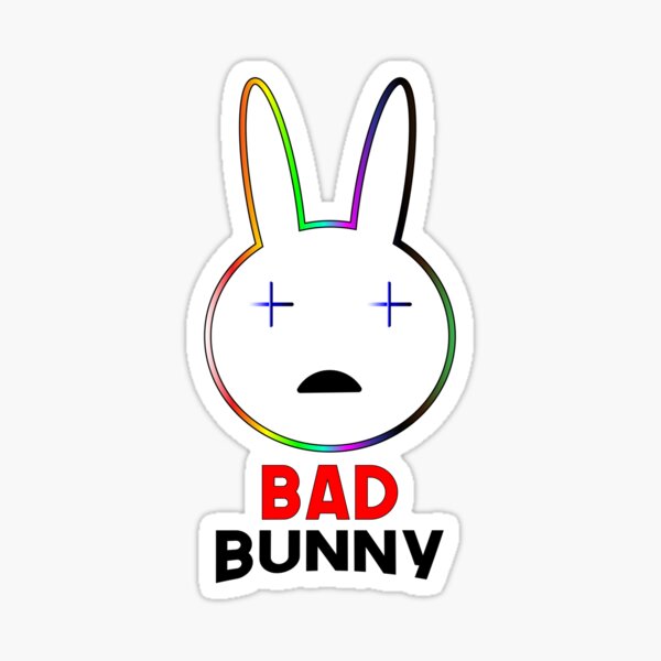 Bad Bunny Shirt Sticker For Sale By Tybdisigne Redbubble 