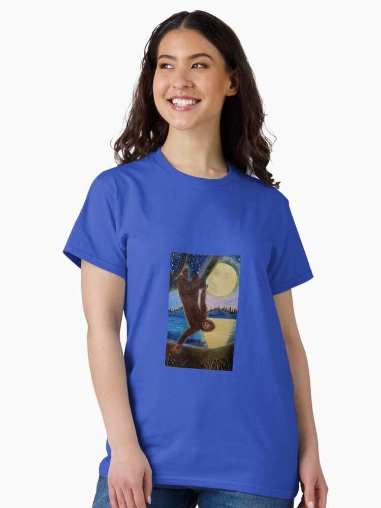 Thumbnail 1 of 7, Classic T-Shirt, Hangin' In The Moonlight designed and sold by CarolOchs.