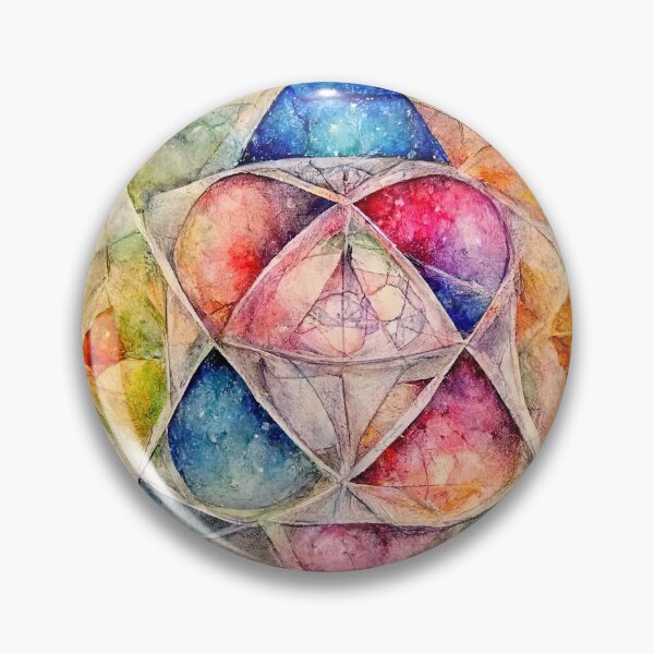 Item preview, Sacred Geometry Watercolor 3 designed and sold by AstroGenerative.