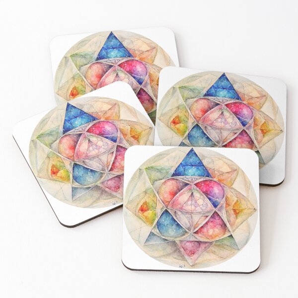 Item preview, Sacred Geometry Watercolor 3 designed and sold by AstroGenerative.