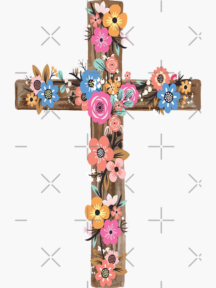 He Died On The Cross Sticker For Sale By Hergracediary Redbubble