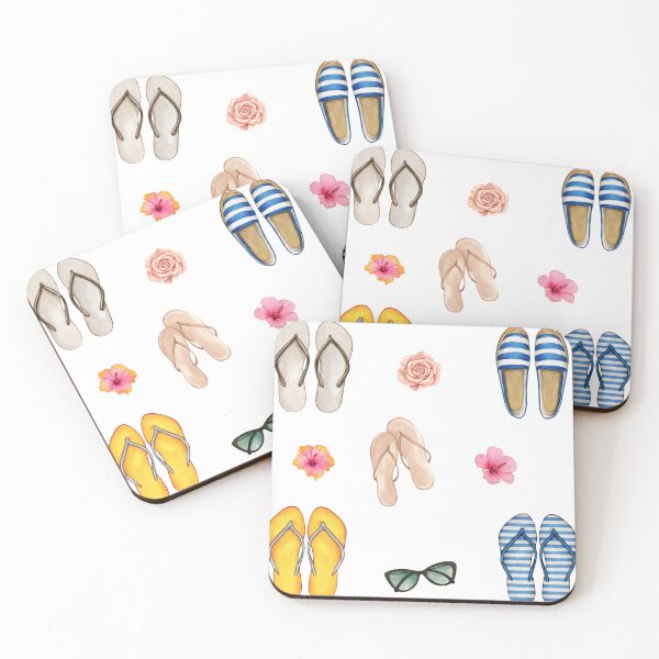Item preview, Summer Beach Fun - Flip Flops and Flowers designed and sold by silviaol.
