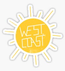 West Coast Sun Sticker