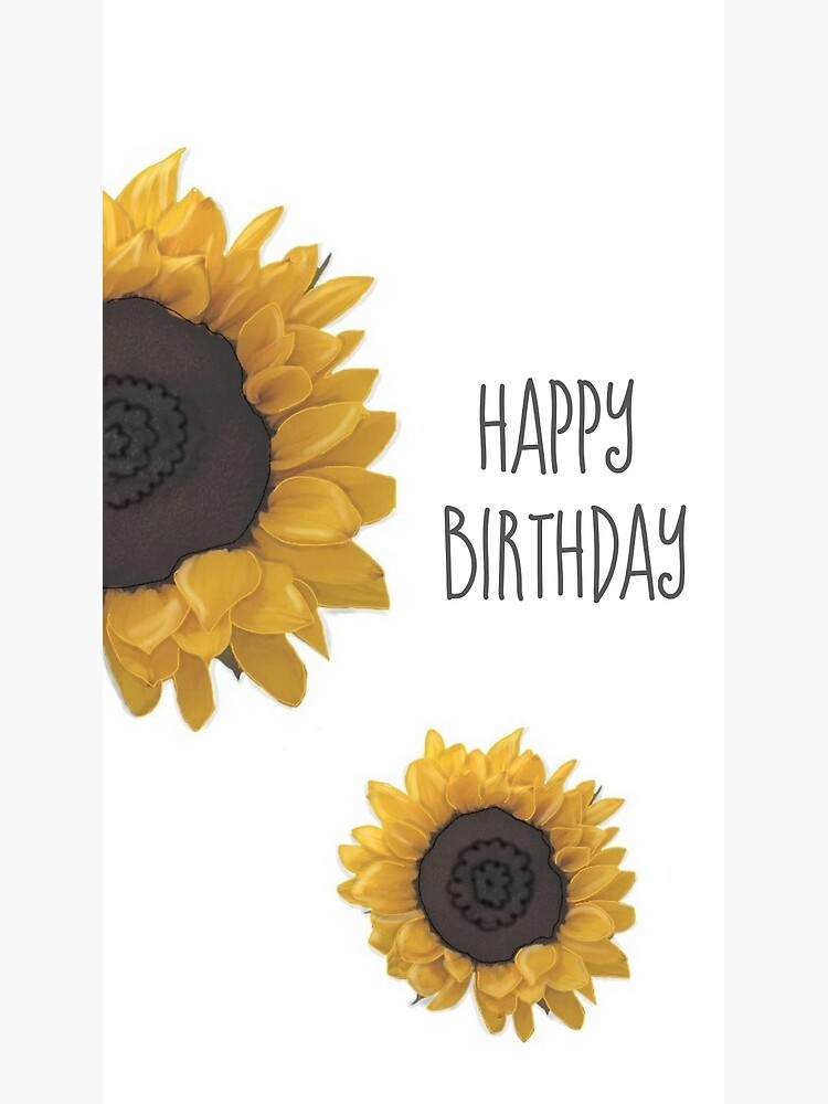 Tarjetas de felicitación «Feliz cumpleaños GIRASOL» de DEEPcallstodeep |  Redbubble