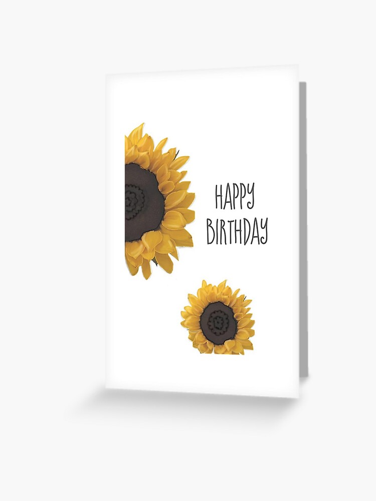 Tarjetas de felicitación «Feliz cumpleaños GIRASOL» de DEEPcallstodeep |  Redbubble