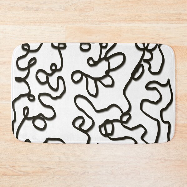 Item preview, Curls Swirls Swirly Curly Squiggles Suiggly Asymmetrical Abstract Lines Wavy Minimalist Modern designed and sold by hopecope.