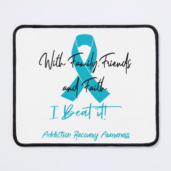 Item preview, Addiction Recovery Warrior - With Family, Friends, and Faith - I BEAT IT! designed and sold by Robbsyn.