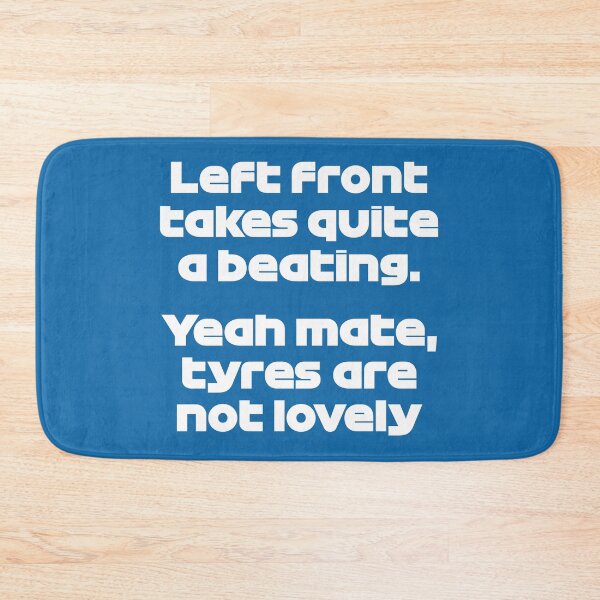 Item preview, VER. Tyres Are Not Lovely - Best Team Radio British 2022 GP (Blue BG) designed and sold by FilipeFerreira.