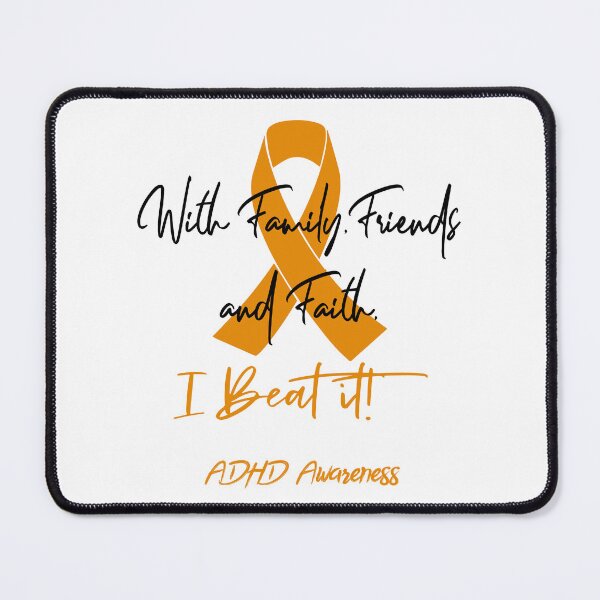 Item preview, ADHD Warrior - With Family, Friends, and Faith - I BEAT IT! designed and sold by Robbsyn.