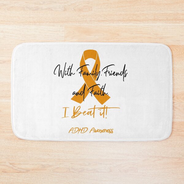 Item preview, ADHD Warrior - With Family, Friends, and Faith - I BEAT IT! designed and sold by Robbsyn.