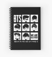 BTS WE ARE BULLETPROOF Chibi Spiral Notebook