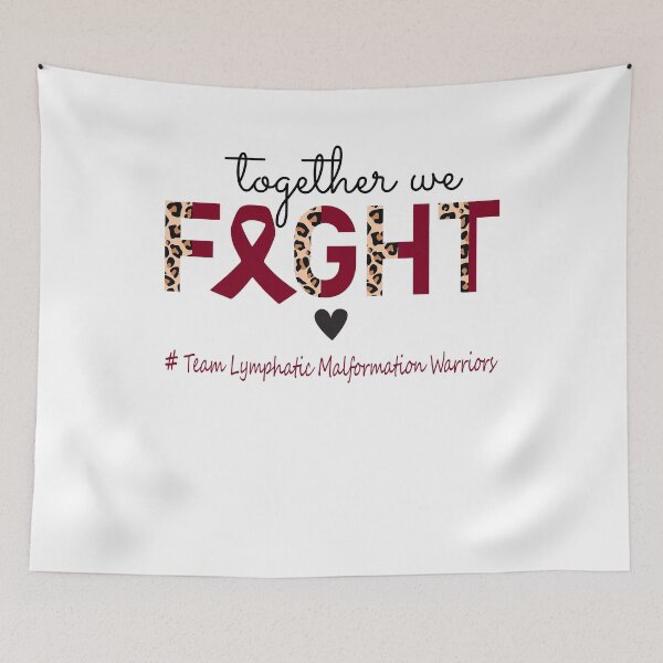 Item preview, Lymphatic Malformation Awareness Together We Fight Team Lymphatic Malformation Warriors designed and sold by whlrcheryl.