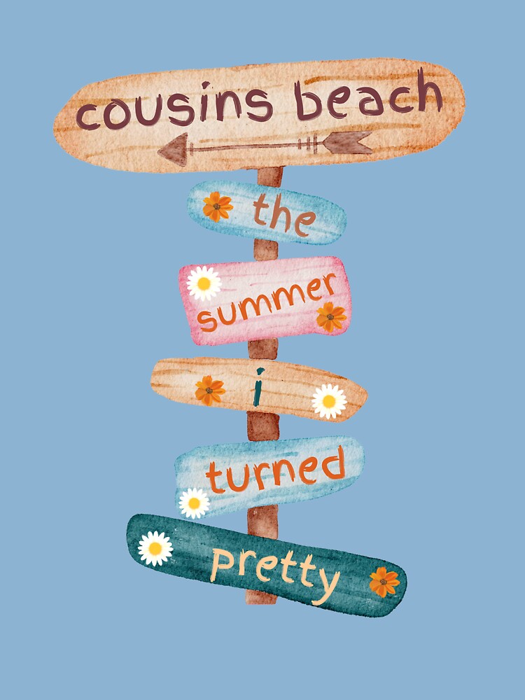 Cousins Beach The Summer I Turned Pretty Beach Sign Sticker for Sale by  two7designs