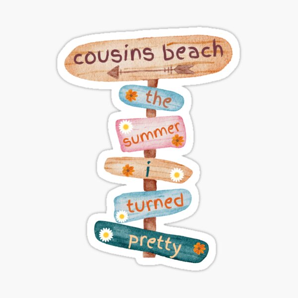 Cousin Beach The Summer I Turned Pretty Sticker For Sale By | My XXX ...