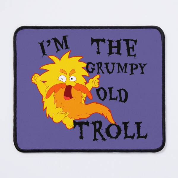 Item preview, Grumpy old troll designed and sold by nothing rhymes with orange.