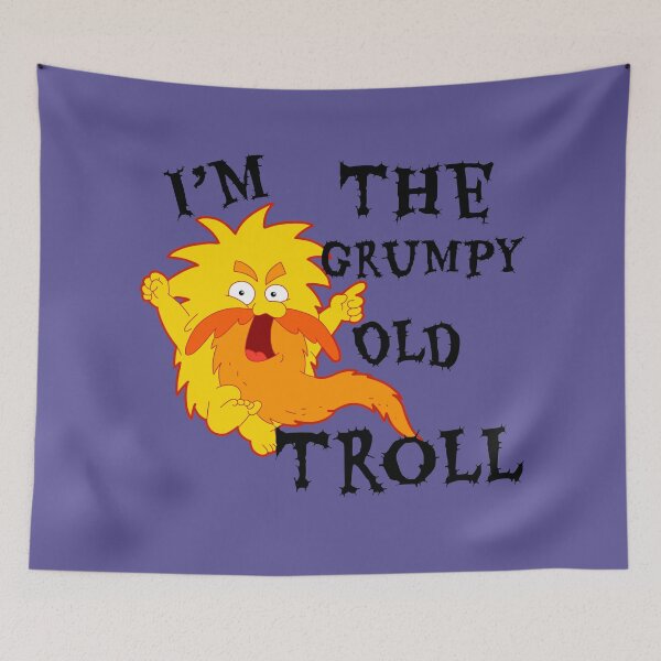 Item preview, Grumpy old troll designed and sold by nothing rhymes with orange.
