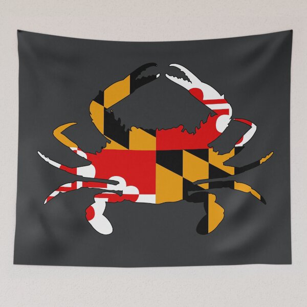 Item preview, State Flag Crab (Gray) designed and sold by Zia Frazier.