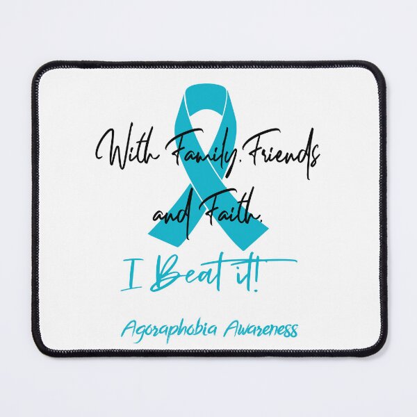 Item preview, Agoraphobia Warrior - With Family, Friends, and Faith - I BEAT IT! designed and sold by Robbsyn.
