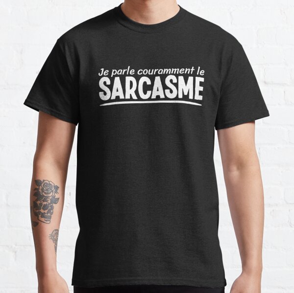  I Speak Fluent Sarcasm T-Shirt Funny Sarcastic Humor Comment  Saying Men's T Shirt : Clothing, Shoes & Jewelry