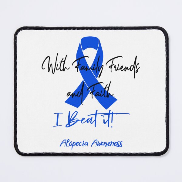 Item preview, Alopecia Warrior - With Family, Friends, and Faith - I BEAT IT! designed and sold by Robbsyn.