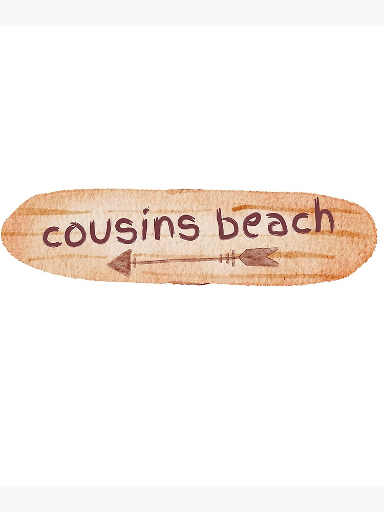 Cousins Beach The Summer I Turned Pretty Beach Sign Sticker for Sale by  two7designs