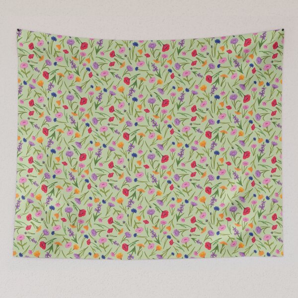 Item preview, Field of Wildflowers Pattern designed and sold by Laura Jane Kirton.