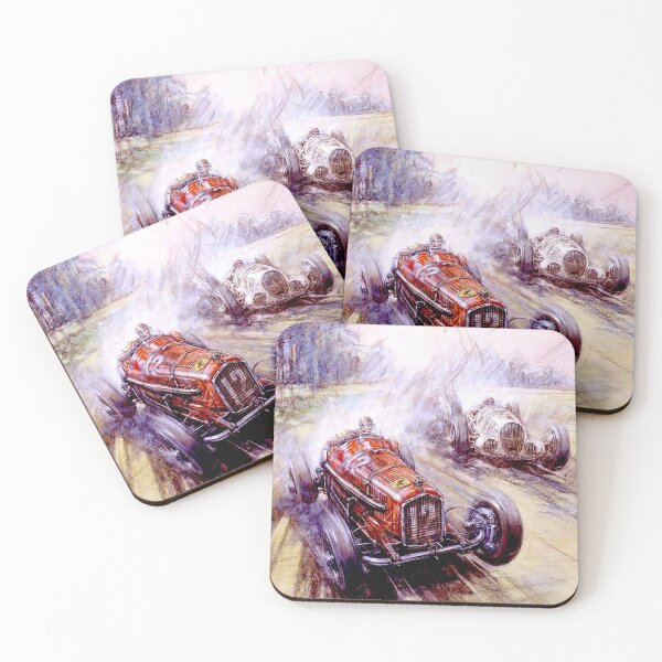 Item preview, GRAND PRIX; Vintage Auto Racing Painting Print designed and sold by posterbobs.