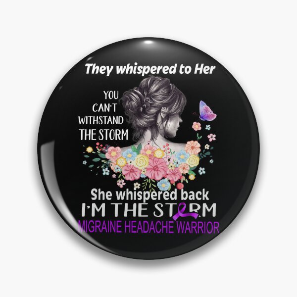 Item preview, Migraine Headache Warrior I'm The Storm Migraine Headache Awareness designed and sold by Hatjar.
