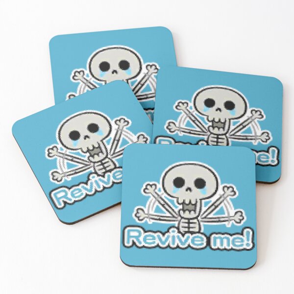 Item preview, Grimoire of Souls chat stamp - Skeleton - Revive me! designed and sold by alurichter.