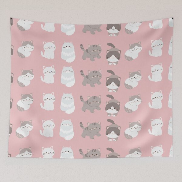 Item preview, Cute Kitty Cats Pattern designed and sold by LittlePetCorner.