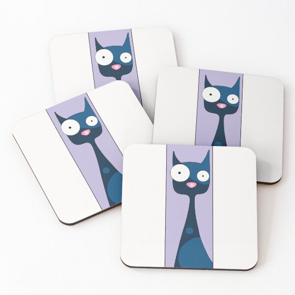 Item preview, blue cat designed and sold by Bouhrara.