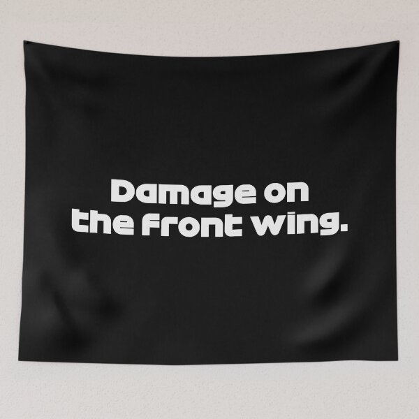 Item preview, VET. Damage on the Front Wing - Best Team Radio British 2022 GP (White) designed and sold by FilipeFerreira.