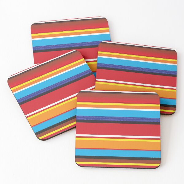 Item preview, Serape abstract Mexican serape blanket zerape jorongo stripes zarape saltillo pattern designed and sold by T-Mex.