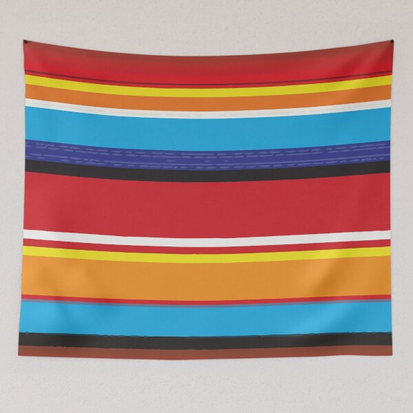 Item preview, Serape abstract Mexican serape blanket zerape jorongo stripes zarape saltillo pattern designed and sold by T-Mex.