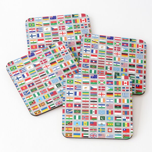 Item preview, All of the current World Flags every nation designed and sold by Rhubarb Bridge Merch.