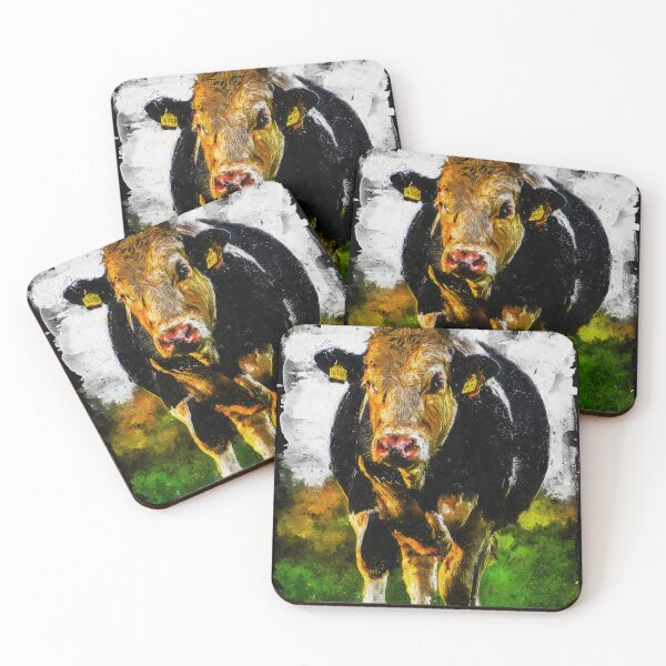 Item preview, Cute Holstein Friesian Cattle Grazing portrait, Oil Painting Holstein Dairy Cow, Holstein Dairy Cow Oil Pastel Painting, Holstein Friesian Cattle Drawing designed and sold by Trendymotion.