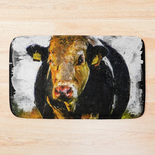 Item preview, Cute Holstein Friesian Cattle Grazing portrait, Oil Painting Holstein Dairy Cow, Holstein Dairy Cow Oil Pastel Painting, Holstein Friesian Cattle Drawing designed and sold by Trendymotion.