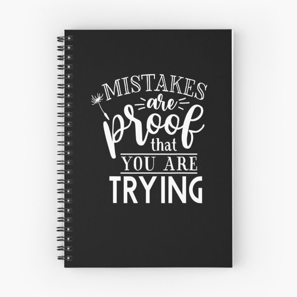 Item preview, MOTIVATION MISTAKES ARE PROOF THAT YOU ARE TRYING designed and sold by Artsy Aura ⭐⭐⭐⭐⭐  .