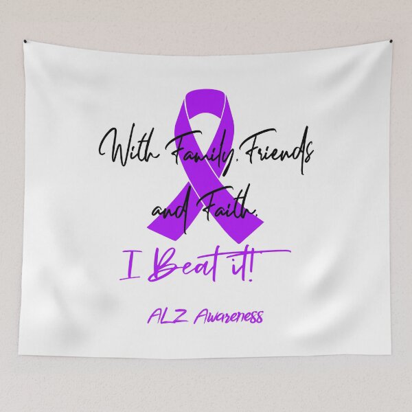 Item preview, ALZ Warrior - With Family, Friends, and Faith - I BEAT IT! designed and sold by Robbsyn.