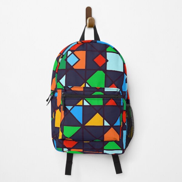 Item preview, Red, Green, Yellow, Blue, Orange Geometric Architectural Pattern designed and sold by DEC02.