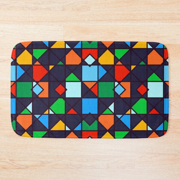 Item preview, Red, Green, Yellow, Blue, Orange Geometric Architectural Pattern designed and sold by DEC02.