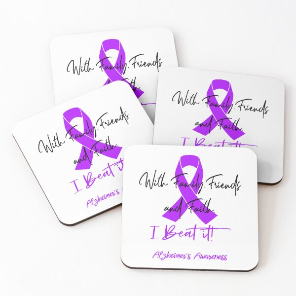 Item preview, Alzheimer's Warrior - With Family, Friends, and Faith - I BEAT IT! designed and sold by Robbsyn.