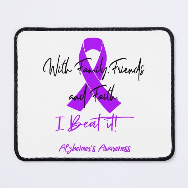 Item preview, Alzheimer's Warrior - With Family, Friends, and Faith - I BEAT IT! designed and sold by Robbsyn.